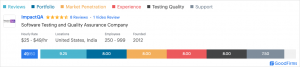 ImpactQA- Testing Scorecard GoodFirms