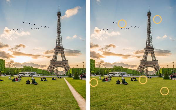 ImpactQA - Spot differences: example for visual testing